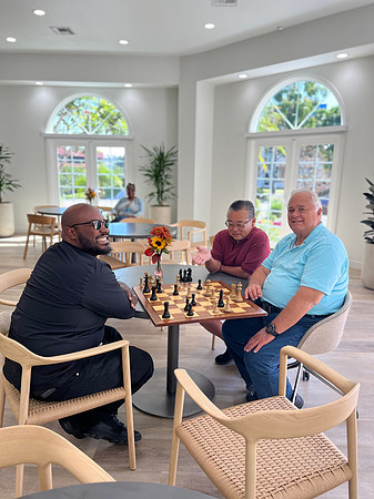Brian + Rick - Residents Playing Chess
